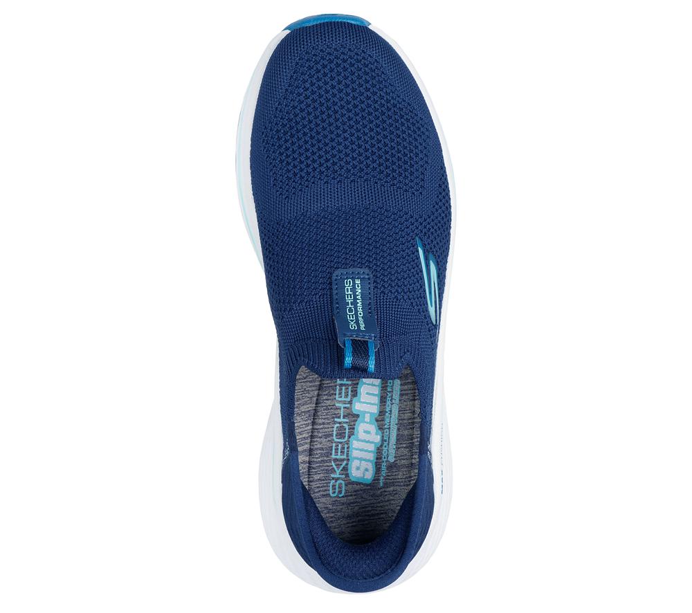 Women Skechers Slip-ins: Max Cushioning Elite 2.0 Slip On Shoes Navy / Blue  USA |  6580-TAIBM