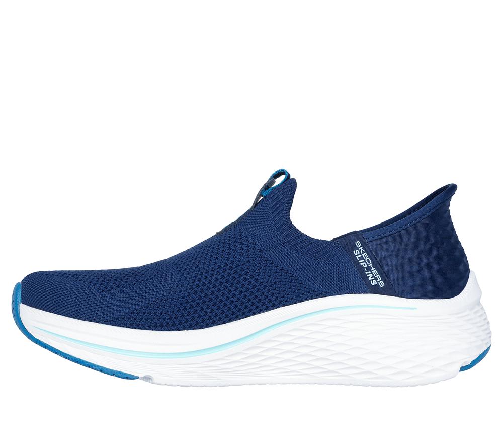 Women Skechers Slip-ins: Max Cushioning Elite 2.0 Slip On Shoes Navy / Blue  USA |  6580-TAIBM