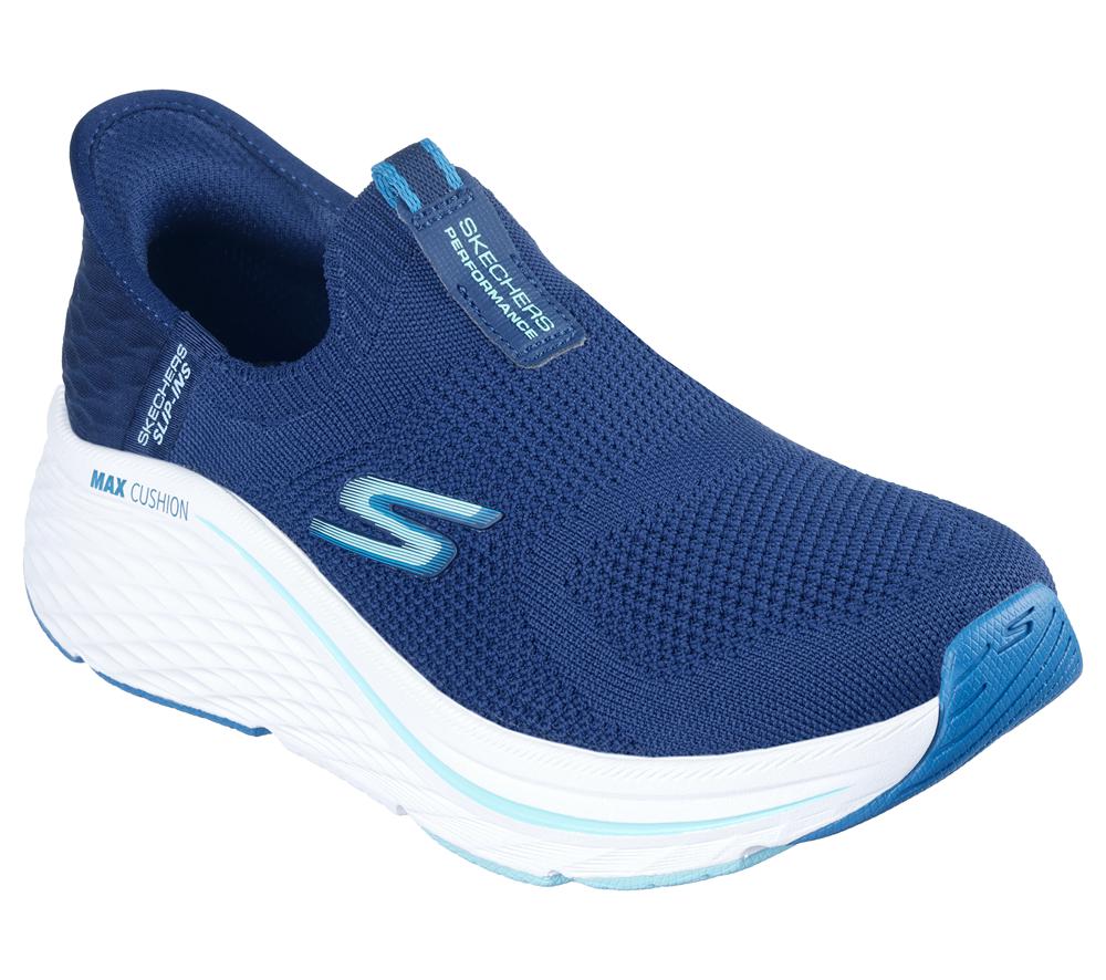 Women Skechers Slip-ins: Max Cushioning Elite 2.0 Slip On Shoes Navy / Blue  USA |  6580-TAIBM