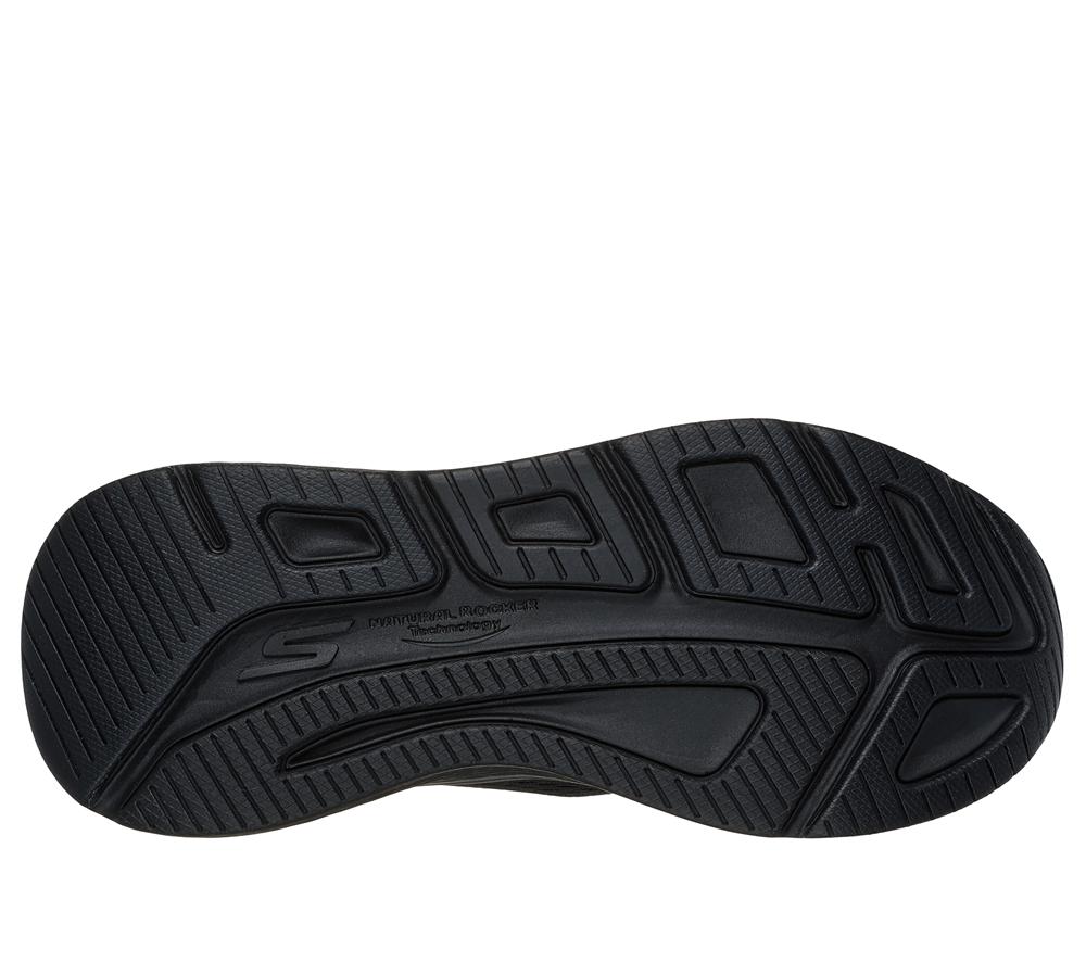 Women Skechers Slip-ins: Max Cushioning Elite - Vanish Slip On Shoes Black  USA |  0293-AZHQG
