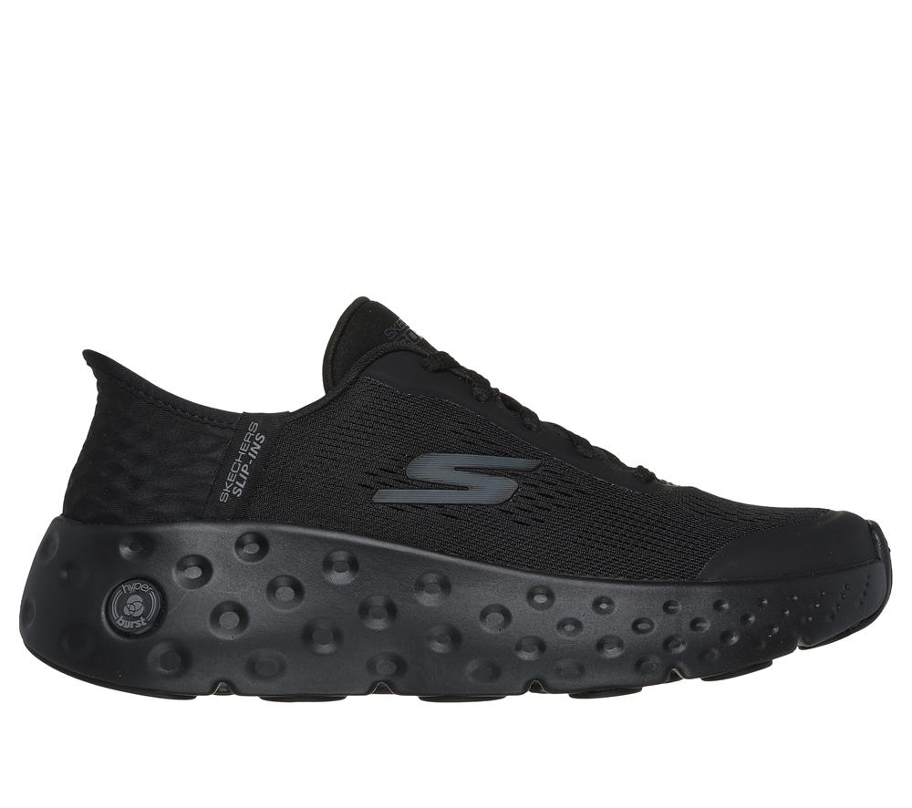 Women Skechers Slip-ins: Max Cushioning Hyper Craze Slip On Shoes Black  USA |  1584-WGOSF