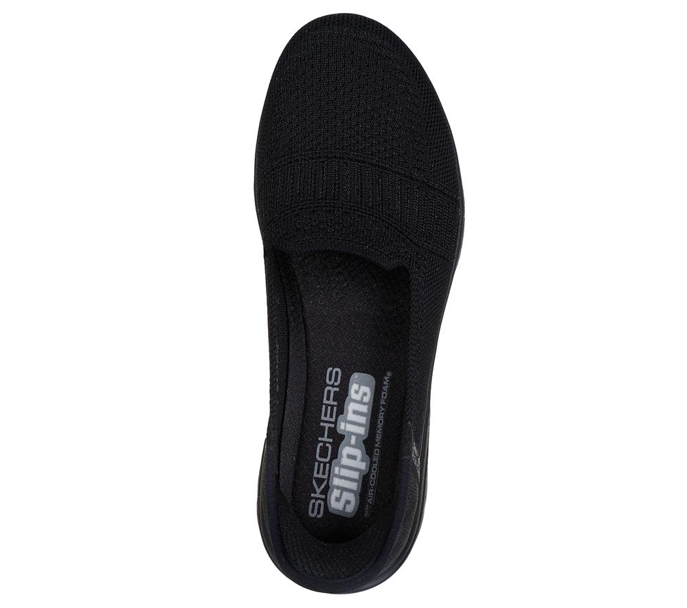 Women Skechers Slip-ins: On-the-GO Flex - Camellia Flat Shoes Black  USA |  0213-TLWFU