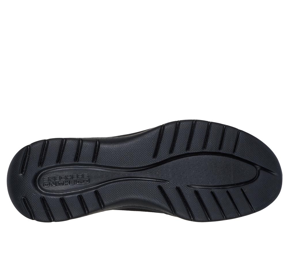 Women Skechers Slip-ins: On-the-GO Flex - Camellia Flat Shoes Black  USA |  0213-TLWFU