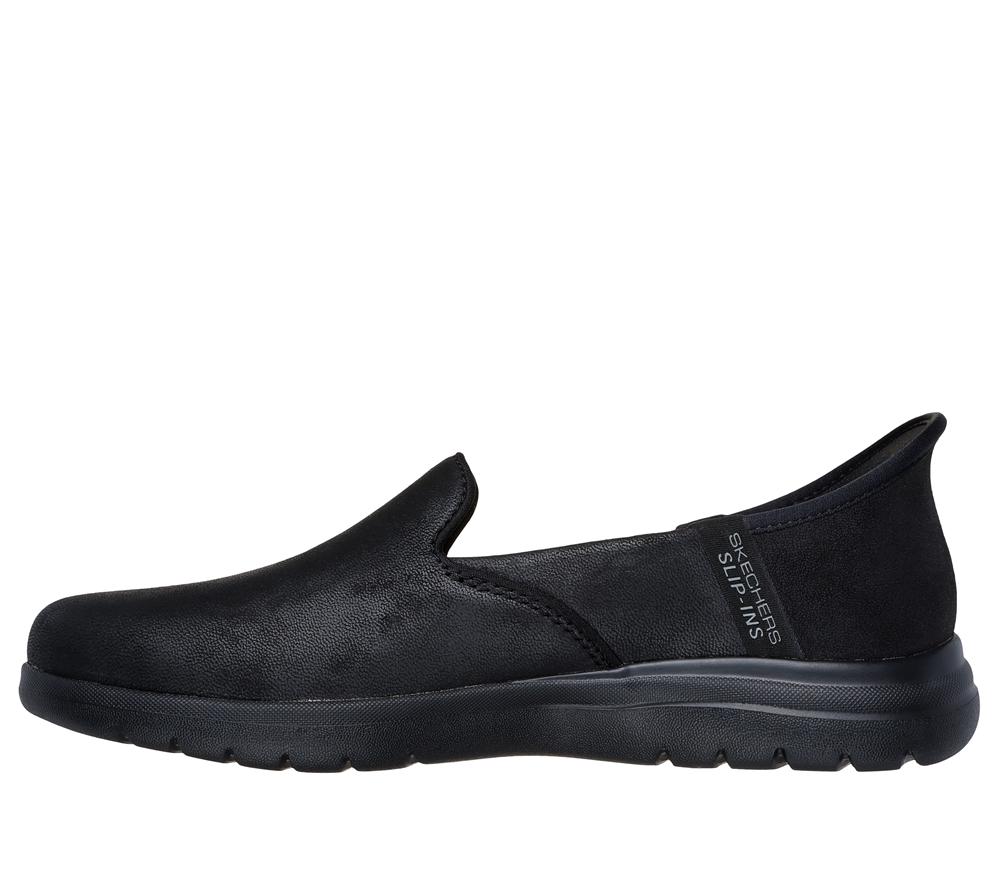 Women Skechers Slip-ins: On-the-GO Flex - Captivating Flat Shoes Black  USA |  9703-EFTNY