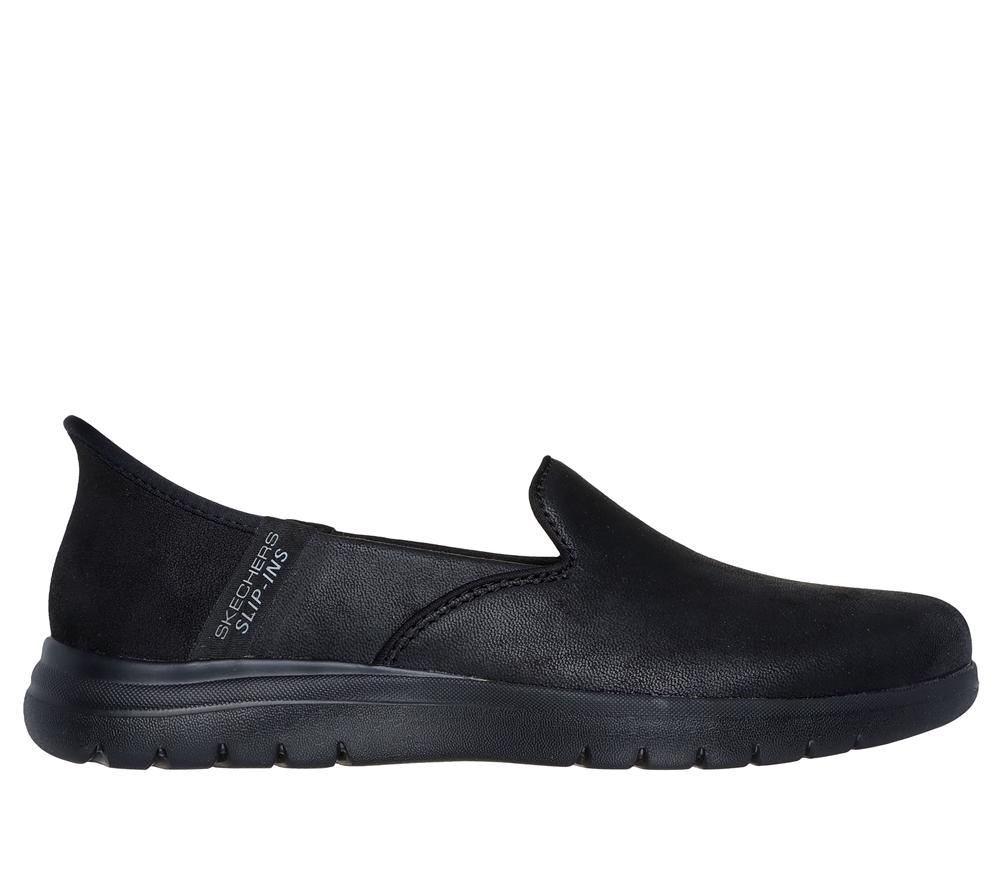 Women Skechers Slip-ins: On-the-GO Flex - Captivating Flat Shoes Black  USA |  9703-EFTNY