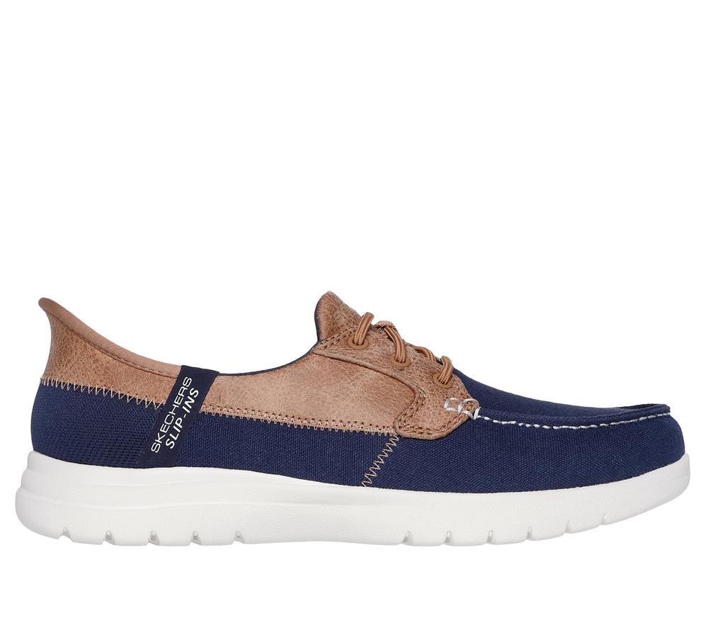 Women Skechers Slip-ins: On-the-GO Flex - Palmilla Slip On Shoes Navy  USA |  3750-YFNAO