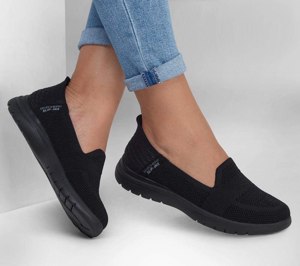 Women Skechers Slip-ins: On-the-GO Flex - Serene Flat Shoes Black  USA |  8316-IACQG