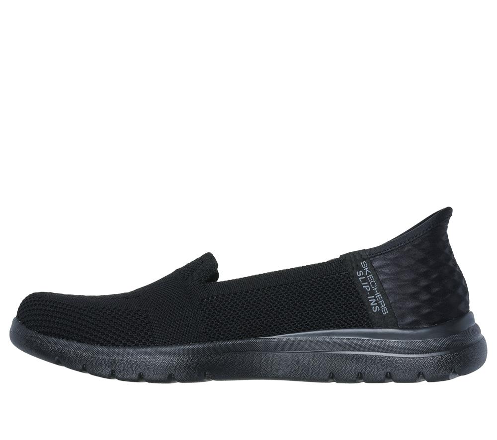 Women Skechers Slip-ins: On-the-GO Flex - Serene Flat Shoes Black  USA |  8316-IACQG