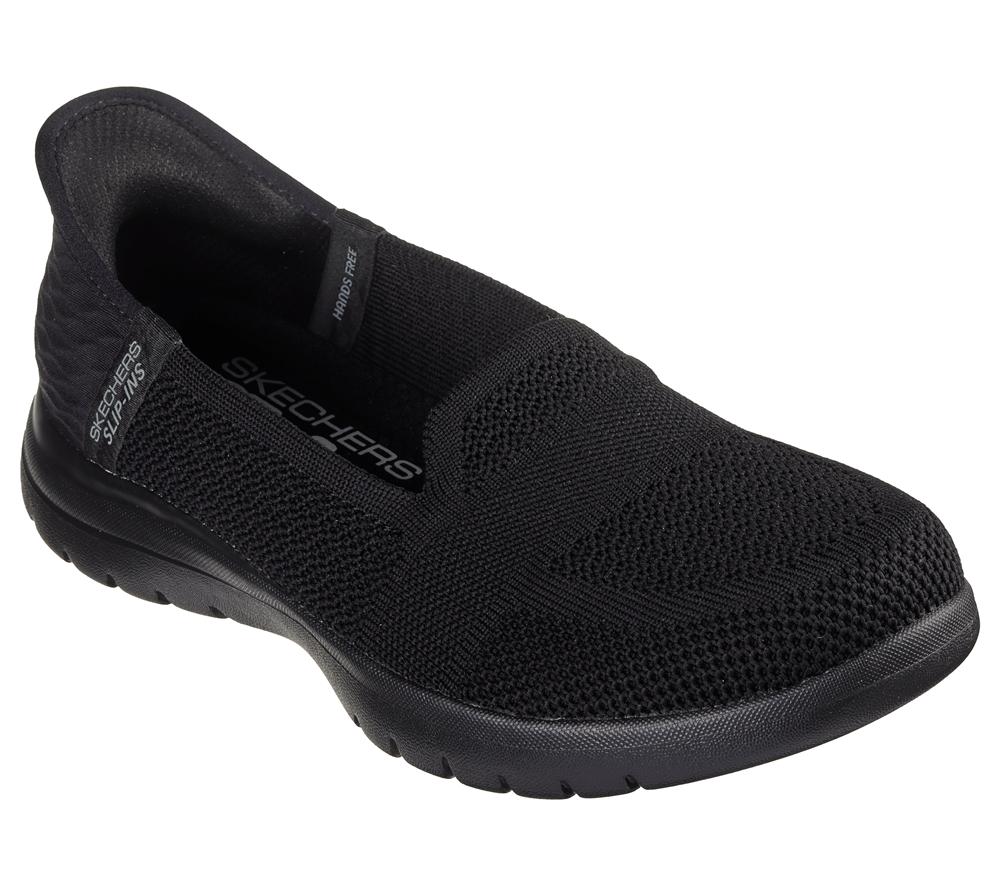 Women Skechers Slip-ins: On-the-GO Flex - Serene Flat Shoes Black  USA |  8316-IACQG