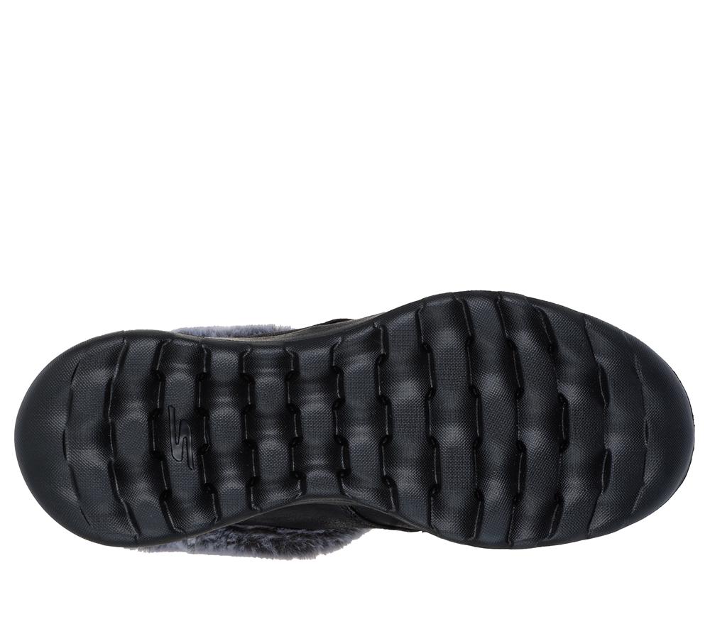 Women Skechers Slip-ins: On-the-GO Joy - Cozy Charm Slip On Shoes Black / Grey  USA |  9852-WGFVA