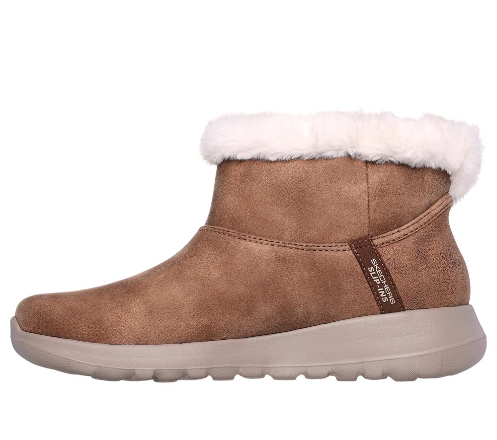 Women Skechers Slip-ins: On-the-GO Joy - Cozy Dream Hands Free Slip Ins Chestnut Brown  USA |  3085-BLPDN