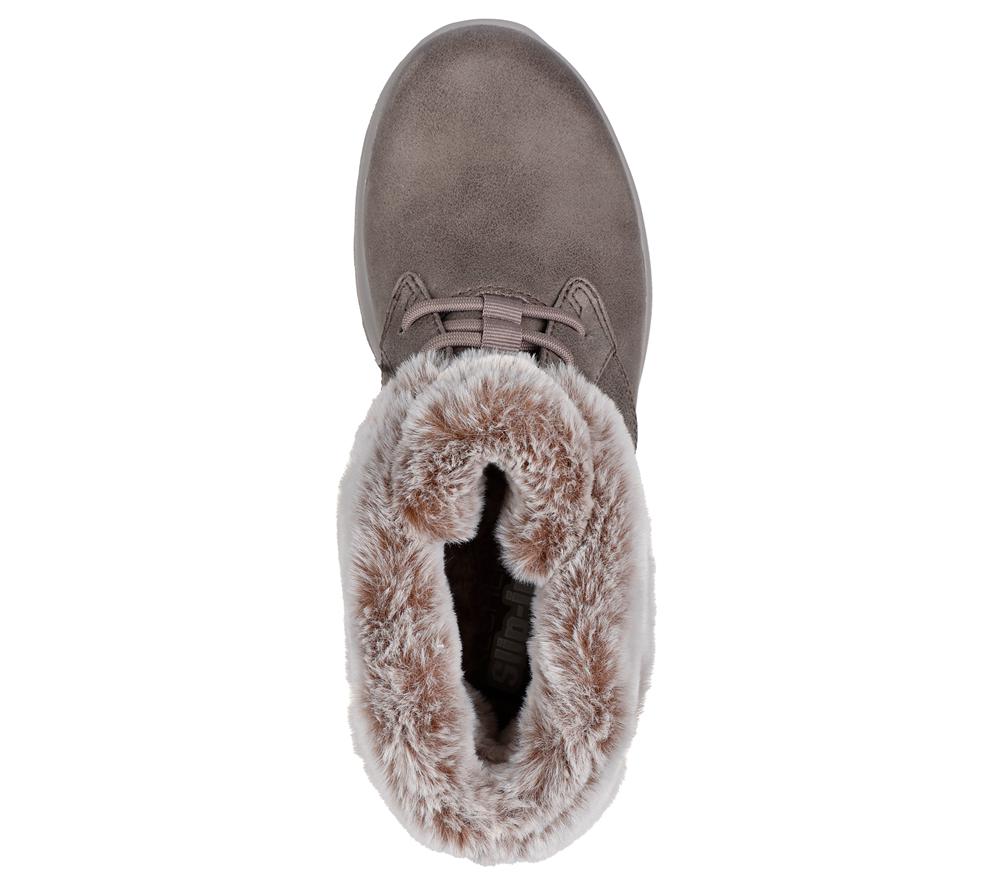 Women Skechers Slip-ins: On-the-GO Joy - Cozy Charm Hands Free Slip Ins Dark Taupe  USA |  9061-CNRTX