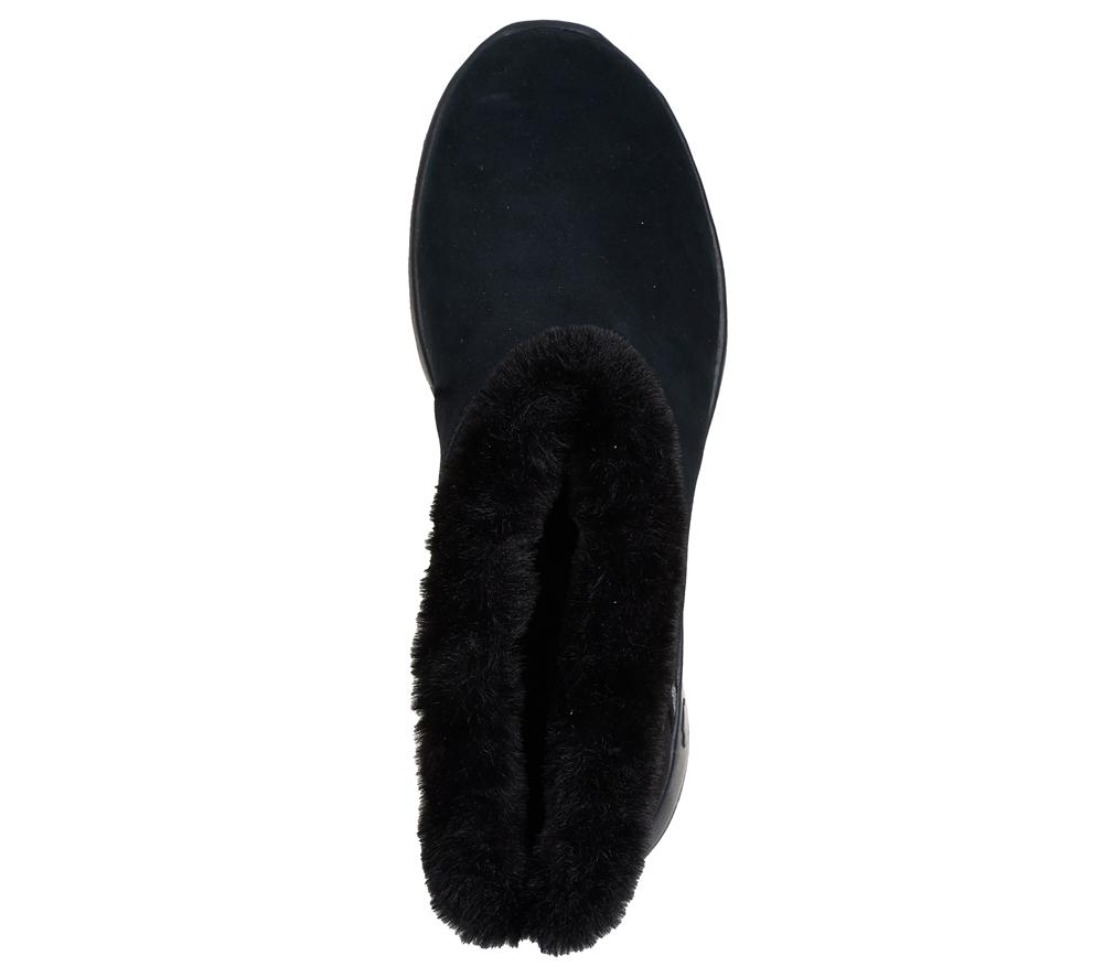 Women Skechers Slip-ins: On-the-GO Joy - Cozy Shimmer Hands Free Slip Ins Black  USA |  1963-LMYTI