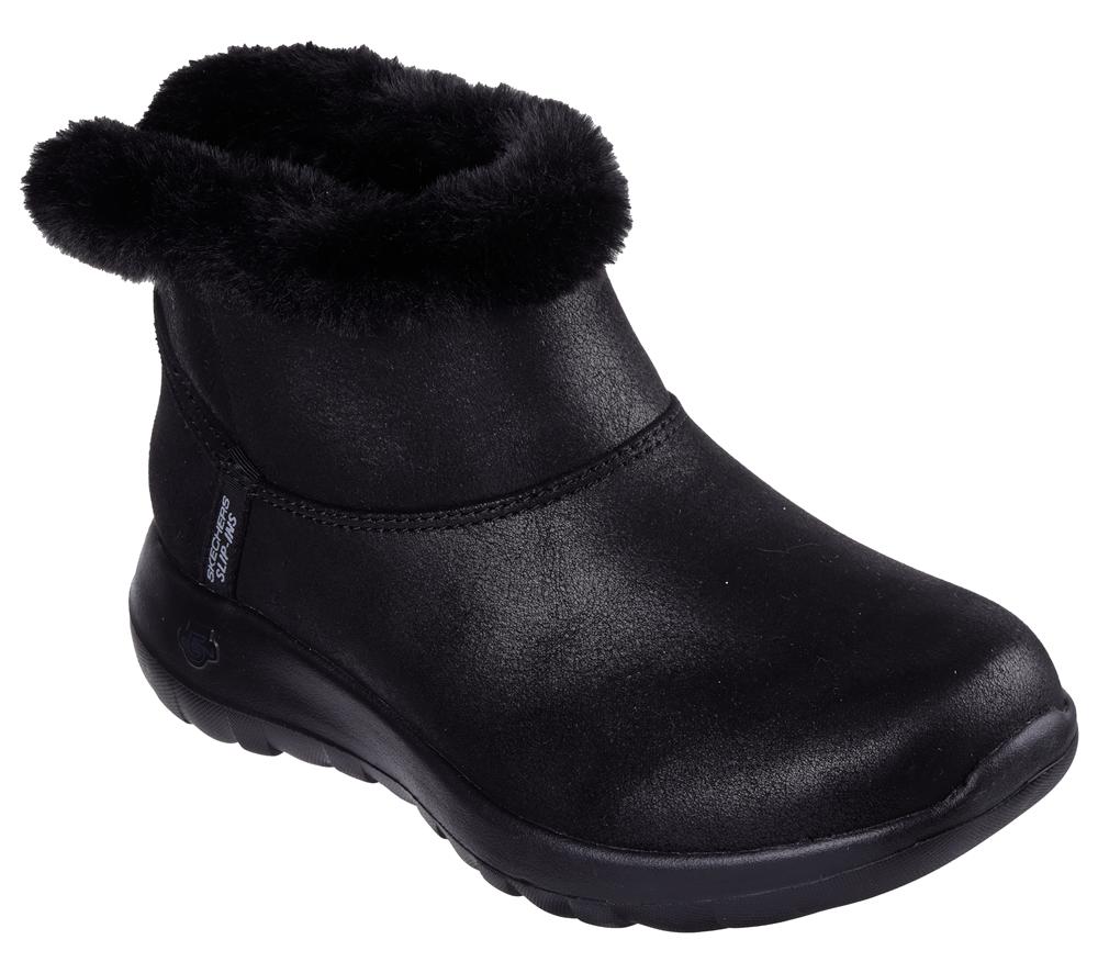Women Skechers Slip-ins: On-the-GO Joy - Cozy Dream Boots Black  USA |  0349-HZQEO