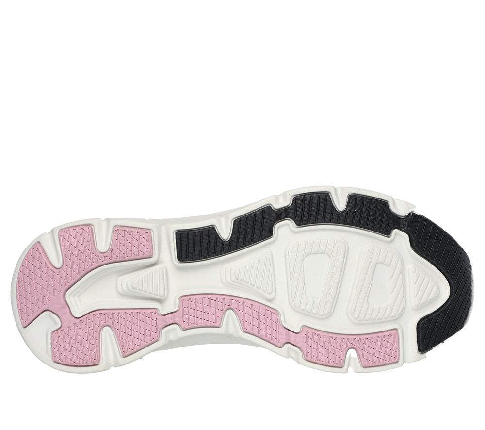 Women Skechers Slip-ins RF: D'Lux Walker 2.0 Slip On Shoes Black / Pink  USA |  9326-FRYMC