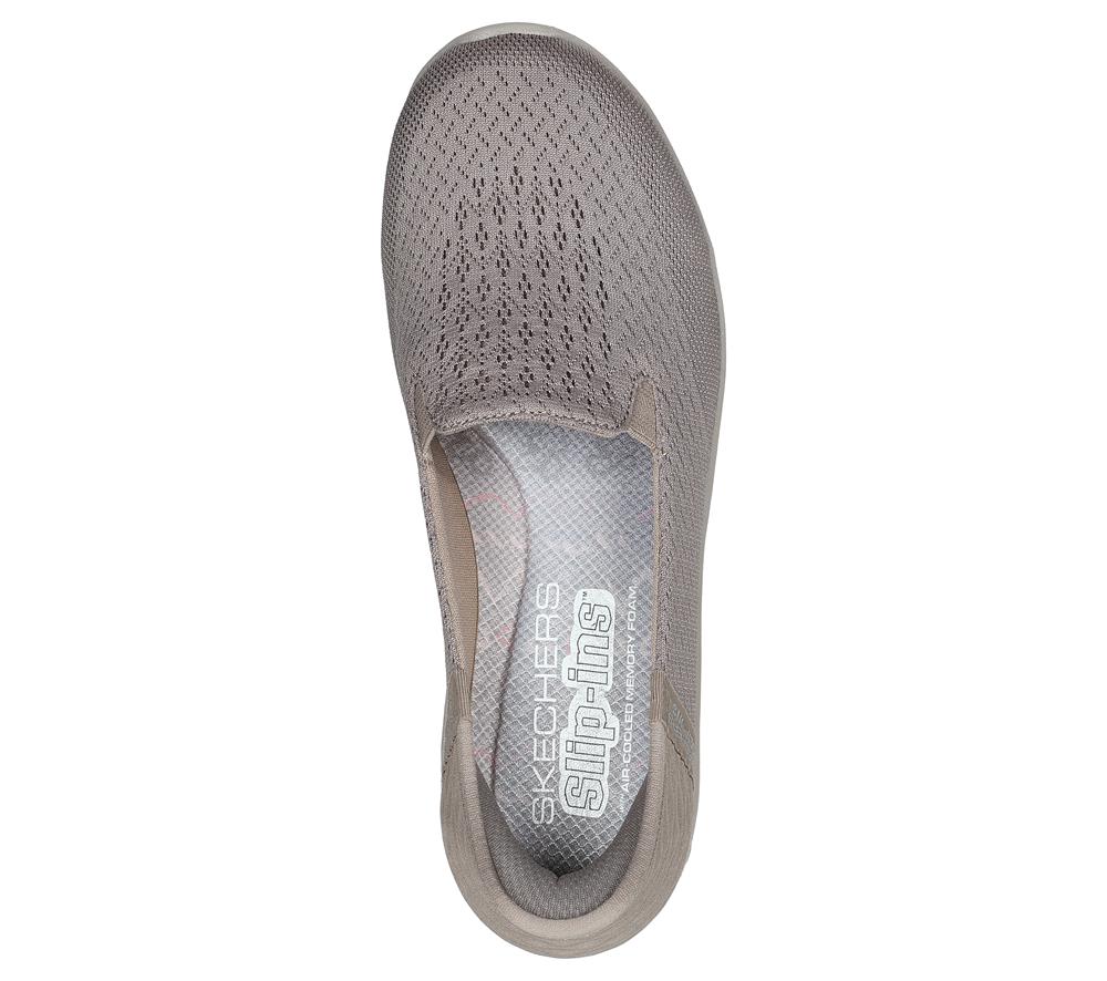 Women Skechers Slip-ins RF: Reggae Fest 2.0 - Guiding Hands Free Slip Ins Taupe Brown  USA |  7253-PMYEJ