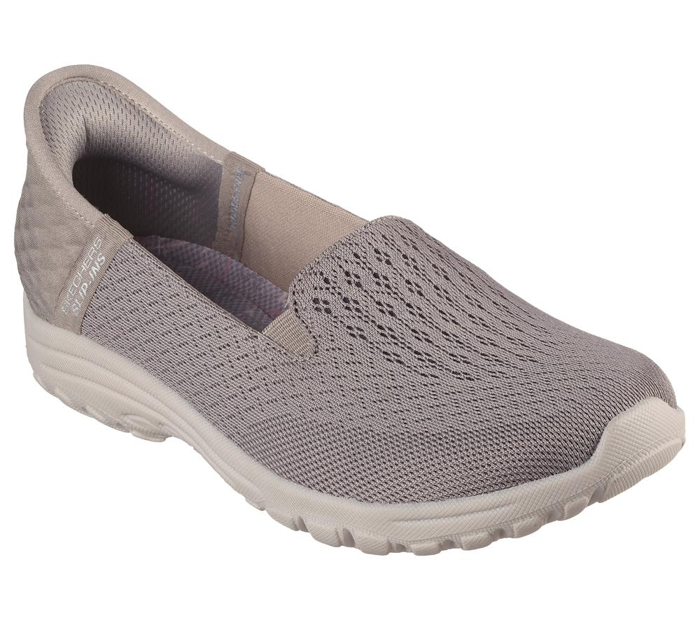 Women Skechers Slip-ins RF: Reggae Fest 2.0 - Guiding Hands Free Slip Ins Taupe Brown  USA |  7253-PMYEJ