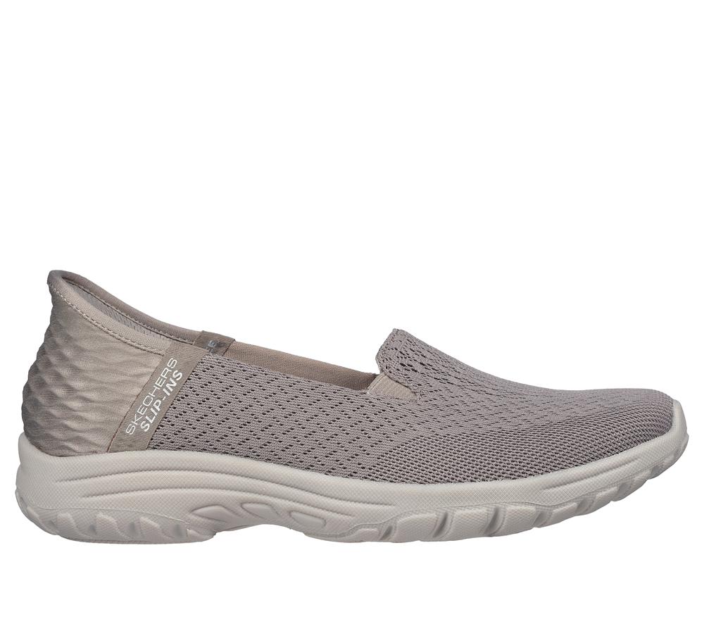Women Skechers Slip-ins RF: Reggae Fest 2.0 - Guiding Hands Free Slip Ins Taupe Brown  USA |  7253-PMYEJ
