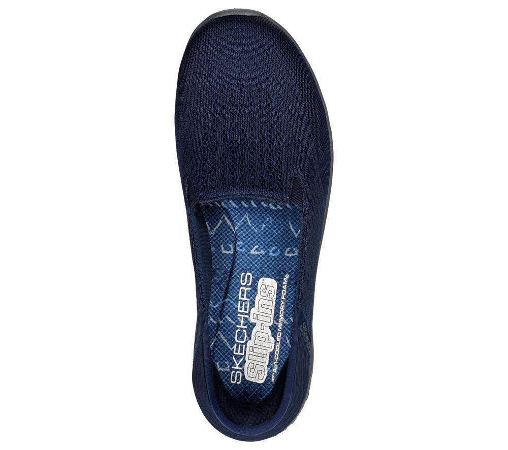 Women Skechers Slip-ins RF: Reggae Fest 2.0 - Guiding Hands Free Slip Ins Navy  USA |  9508-ZLGQU