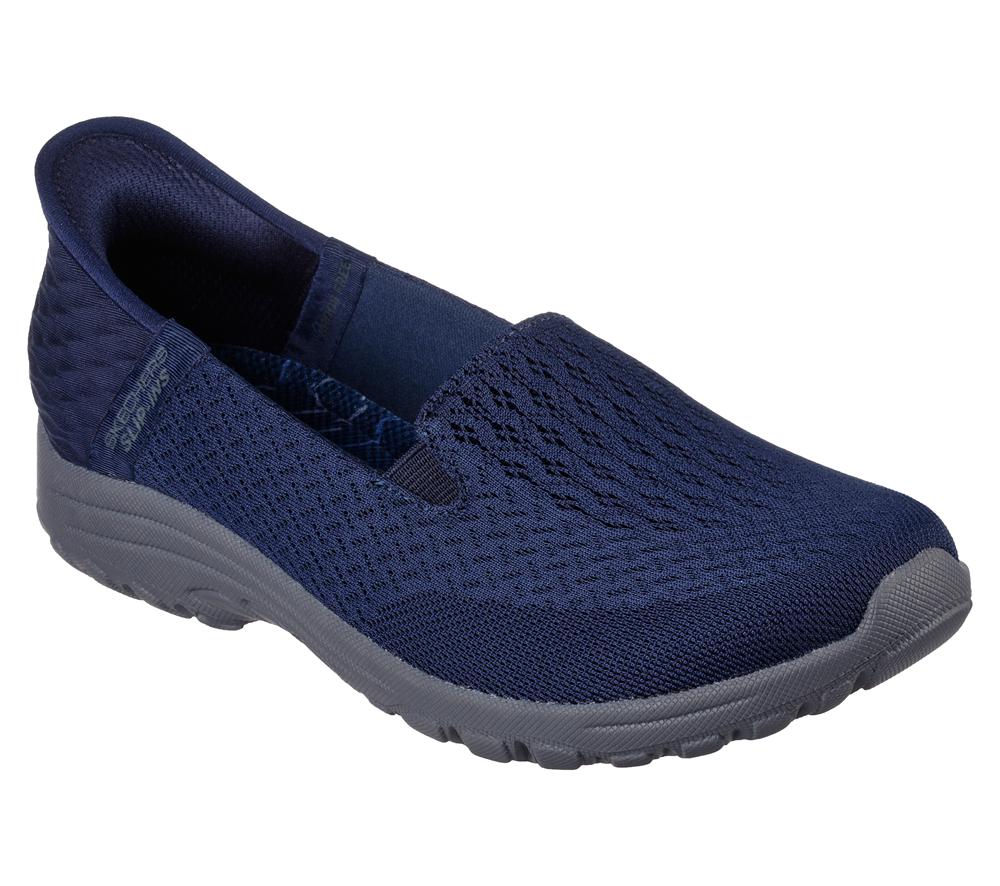 Women Skechers Slip-ins RF: Reggae Fest 2.0 - Guiding Hands Free Slip Ins Navy  USA |  9508-ZLGQU