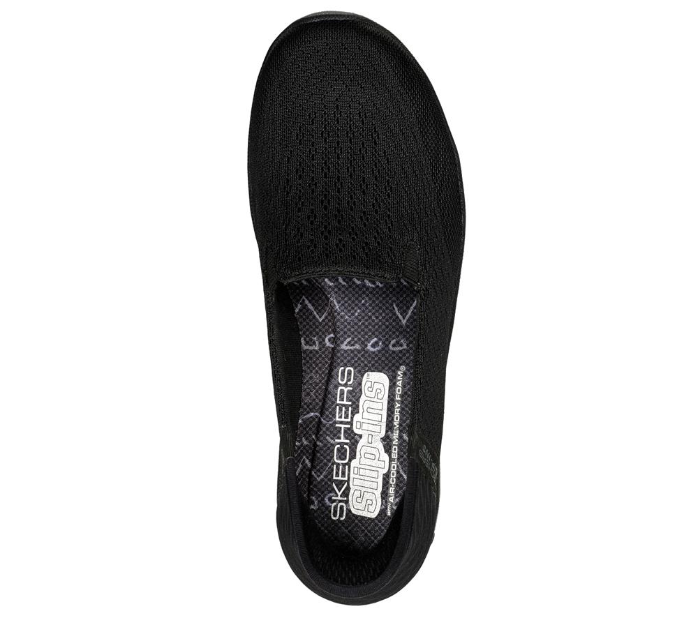 Women Skechers Slip-ins RF: Reggae Fest 2.0 - Guiding Slip On Shoes Black  USA |  5207-ZNETH