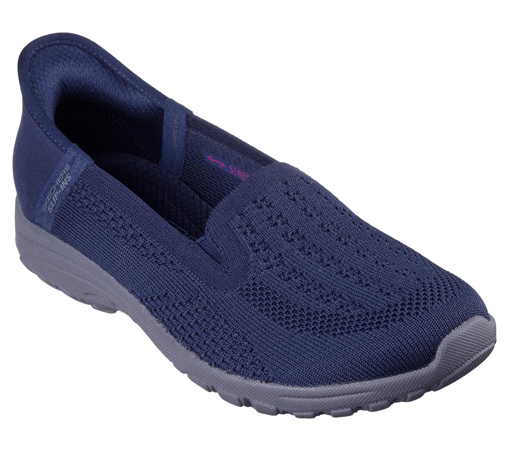 Women Skechers Slip-ins: Reggae 2.0 - Sunny Sky Hands Free Slip Ins Navy  USA |  2489-MIHOU