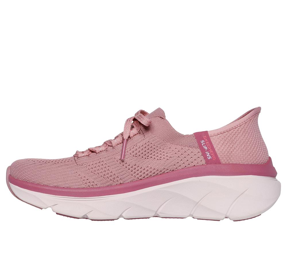 Women Skechers Slip-ins Relaxed Fit: D'Lux Walker 2.0 - Thrill Movement Sneakers Dark Mauve Purple  USA |  9426-RWEAG