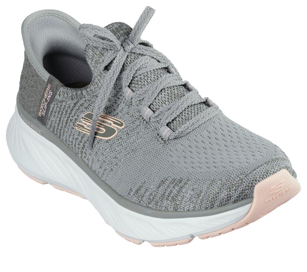 Women Skechers Slip-ins Relaxed Fit: Edgeride Hands Free Slip Ins Green / Orange  USA |  6518-HMOFZ