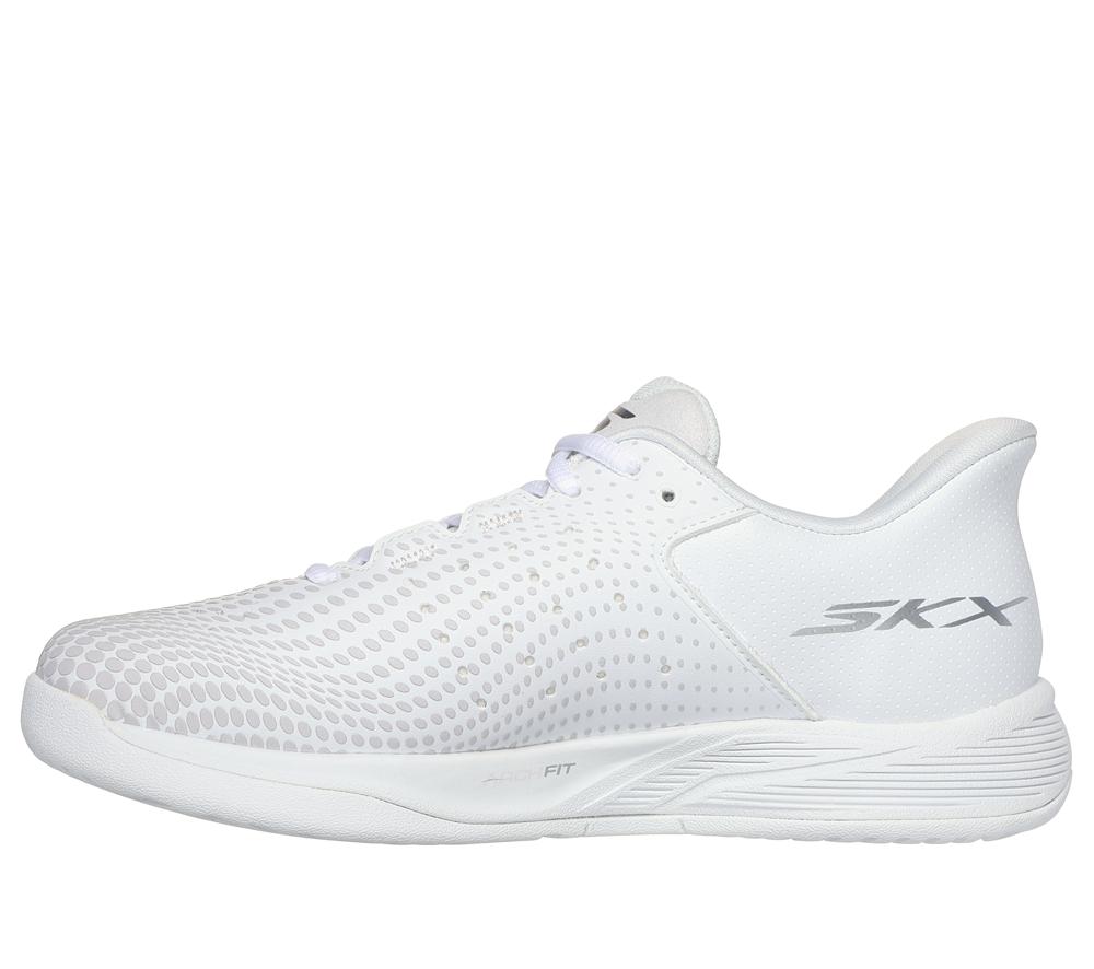 Women Skechers Slip-ins Relaxed Fit: Viper Court Reload Hands Free Slip Ins White  USA |  3657-DPRBF