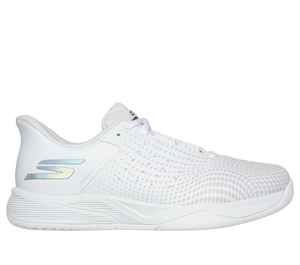 Women Skechers Slip-ins Relaxed Fit: Viper Court Reload Hands Free Slip Ins White  USA |  3657-DPRBF