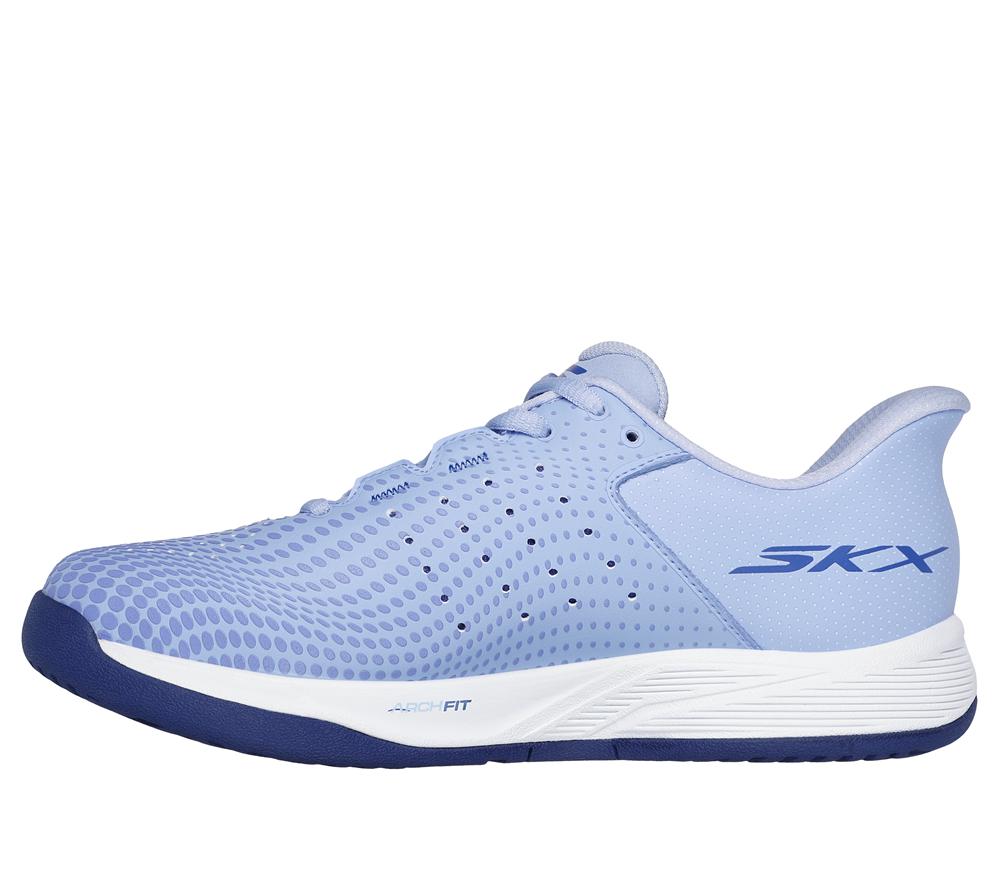 Women Skechers Slip-ins Relaxed Fit: Viper Court Reload Hands Free Slip Ins Blue / White  USA |  2497-NUXLQ