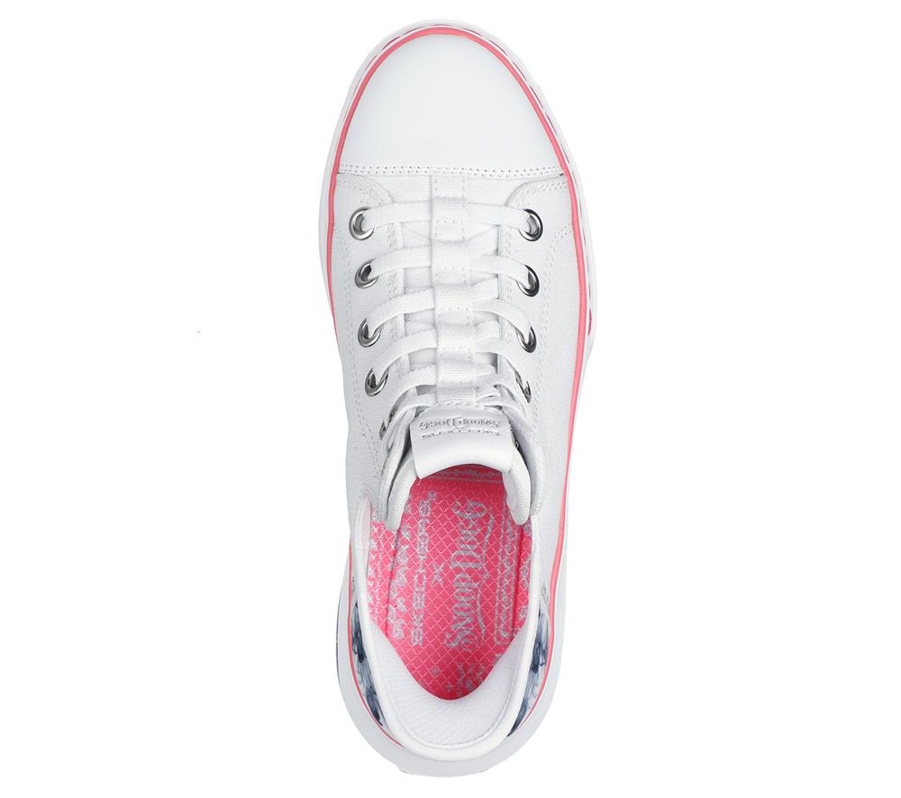 Women Skechers Slip-ins: Snoop One - Boss Life Canvas Canvas Shoes White / Black  USA |  5172-SXCHF
