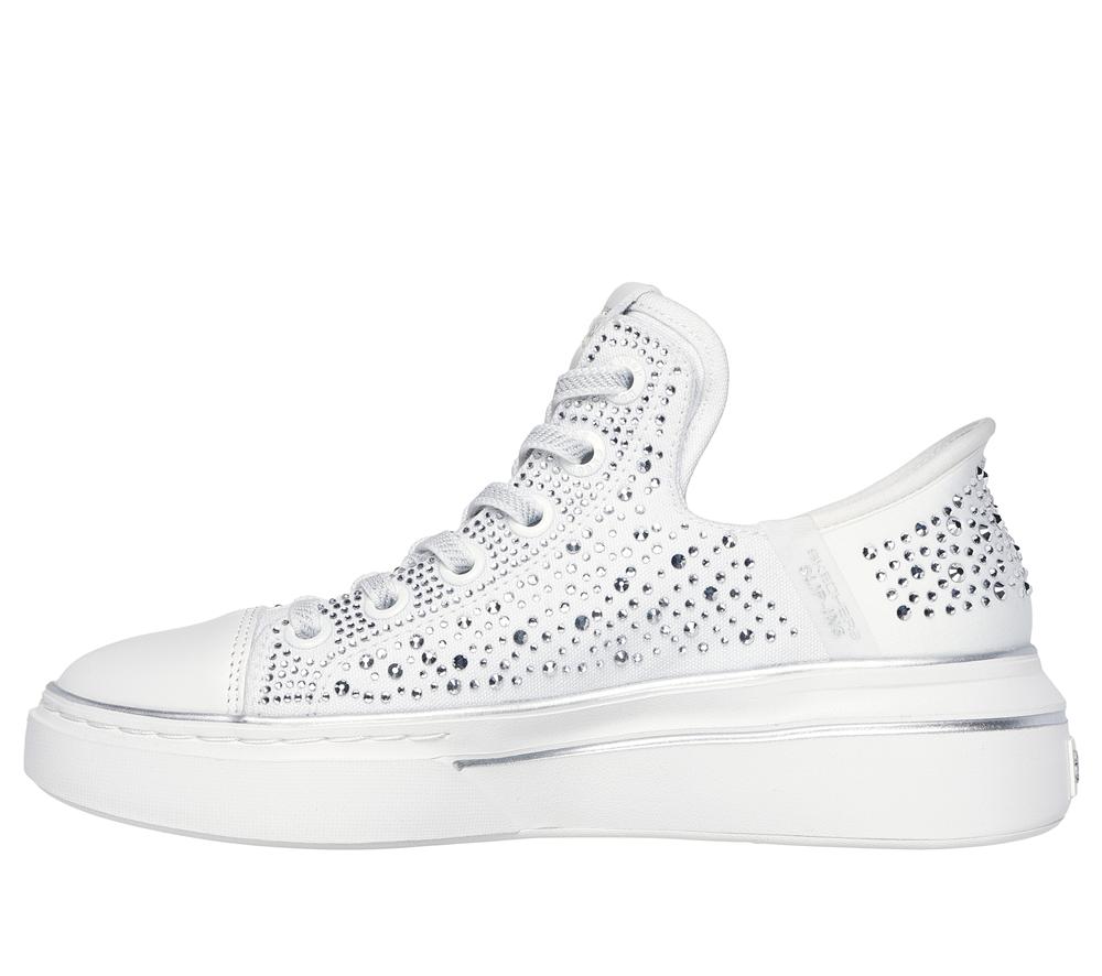 Women Skechers Slip-ins: Snoop One - Rhine-Stoned Sneakers White  USA |  7639-YWLHB