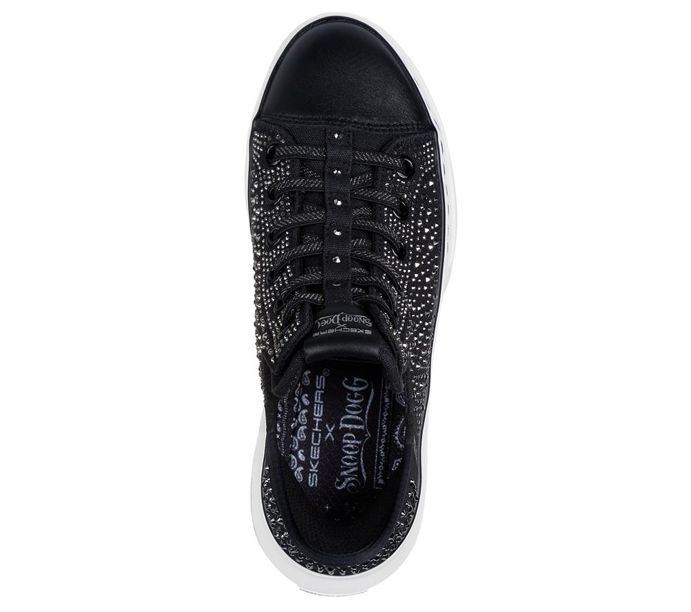 Women Skechers Slip-ins: Snoop One - Rhine-Stoned Sneakers Black  USA |  9186-AXITY