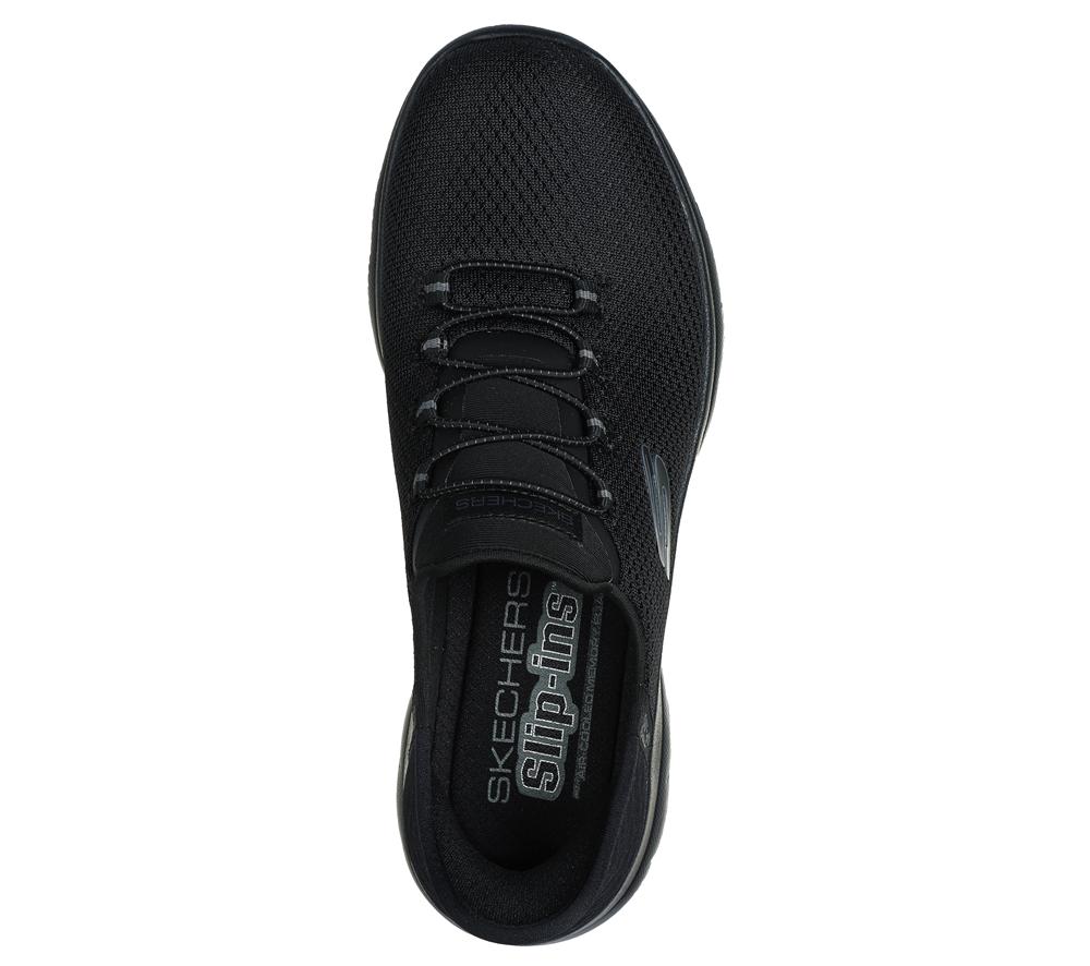 Women Skechers Slip-ins: Summits - Diamond Dream Hands Free Slip Ins Black  USA |  6189-QNBIA