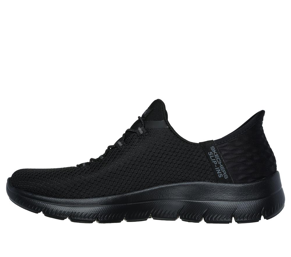 Women Skechers Slip-ins: Summits - Diamond Dream Hands Free Slip Ins Black  USA |  6189-QNBIA