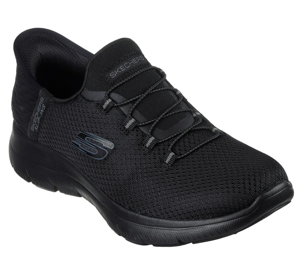 Women Skechers Slip-ins: Summits - Diamond Dream Hands Free Slip Ins Black  USA |  6189-QNBIA