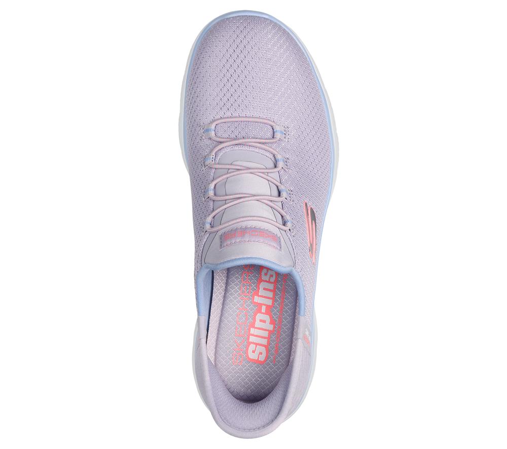 Women Skechers Slip-ins: Summits - Diamond Dream Sneakers Lavender Purple  USA |  8147-SICRT