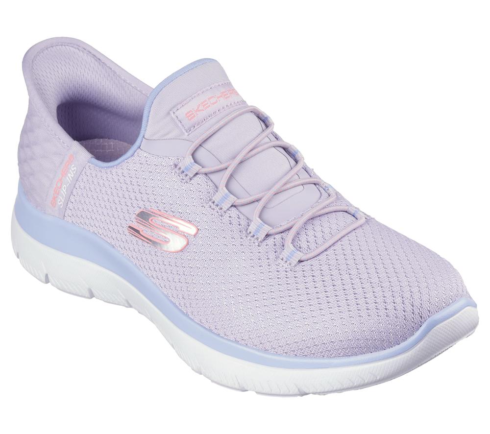 Women Skechers Slip-ins: Summits - Diamond Dream Sneakers Lavender Purple  USA |  8147-SICRT