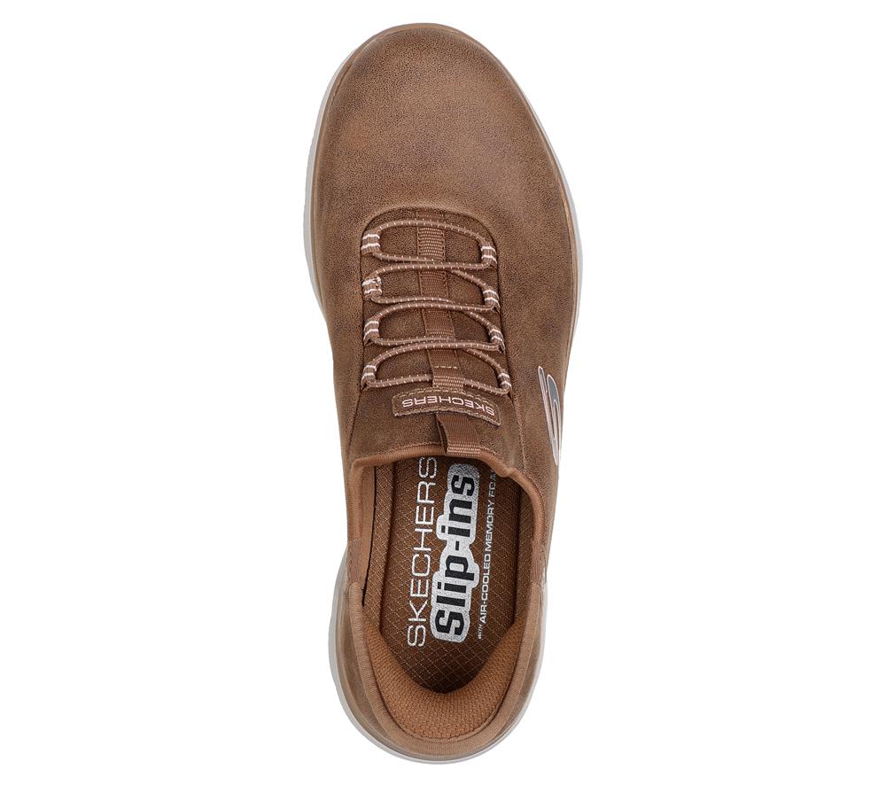 Women Skechers Slip-ins: Summits - Unknown Trail Slip On Shoes Camel Brown  USA |  5810-QANWD