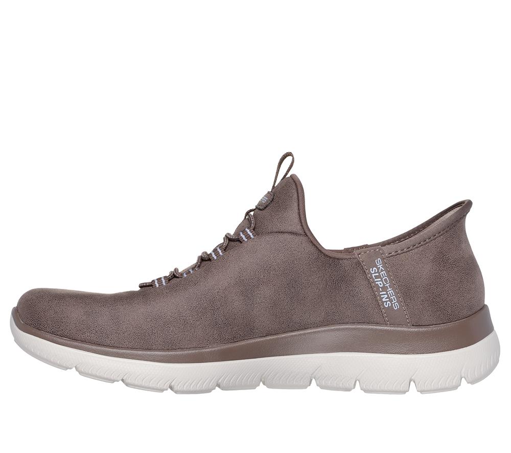 Women Skechers Slip-ins: Summits - Unknown Trail Hands Free Slip Ins Brown  USA |  5683-SLEVT