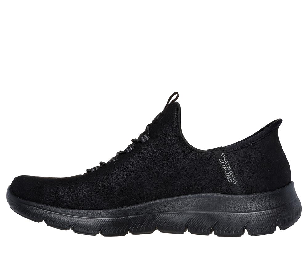 Women Skechers Slip-ins: Summits - Unknown Trail Hands Free Slip Ins Black  USA |  6254-IACNT