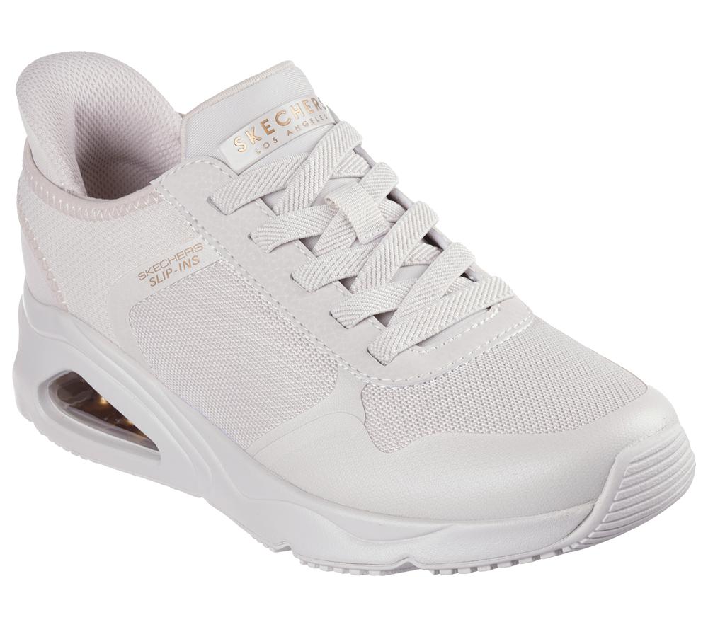 Women Skechers Slip-ins: Tres-Air Uno - Easy Steppers Wedges Off White  USA |  2783-QIALW
