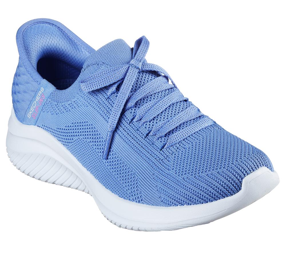 Women Skechers Slip-ins: Ultra Flex 3.0 - Brilliant Slip On Shoes Periwinkle Blue  USA |  8439-PNFKA