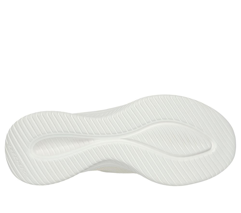 Women Skechers Slip-ins: Ultra Flex 3.0 - Brilliant Slip On Shoes Natural White  USA |  1709-NXPIO