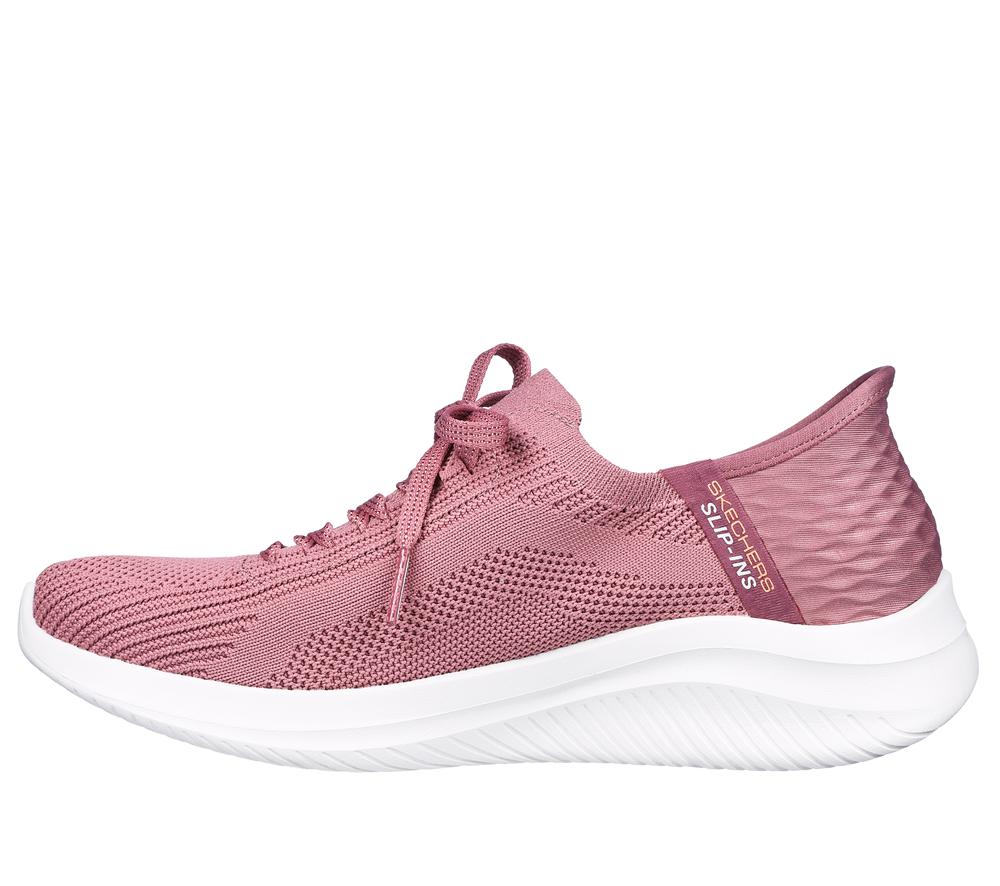 Women Skechers Slip-ins: Ultra Flex 3.0 - Brilliant Slip On Shoes Mauve Purple  USA |  0162-FXZUJ