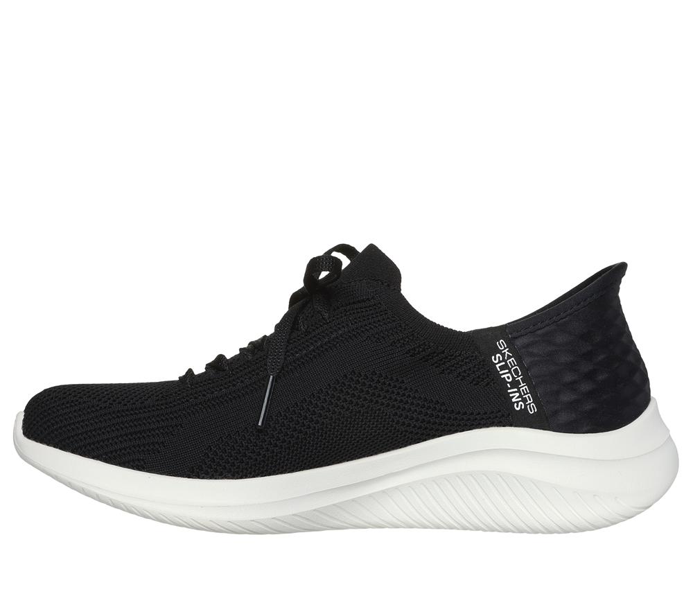 Women Skechers Slip-ins: Ultra Flex 3.0 - Brilliant Slip On Shoes Black  USA |  9013-DKREV