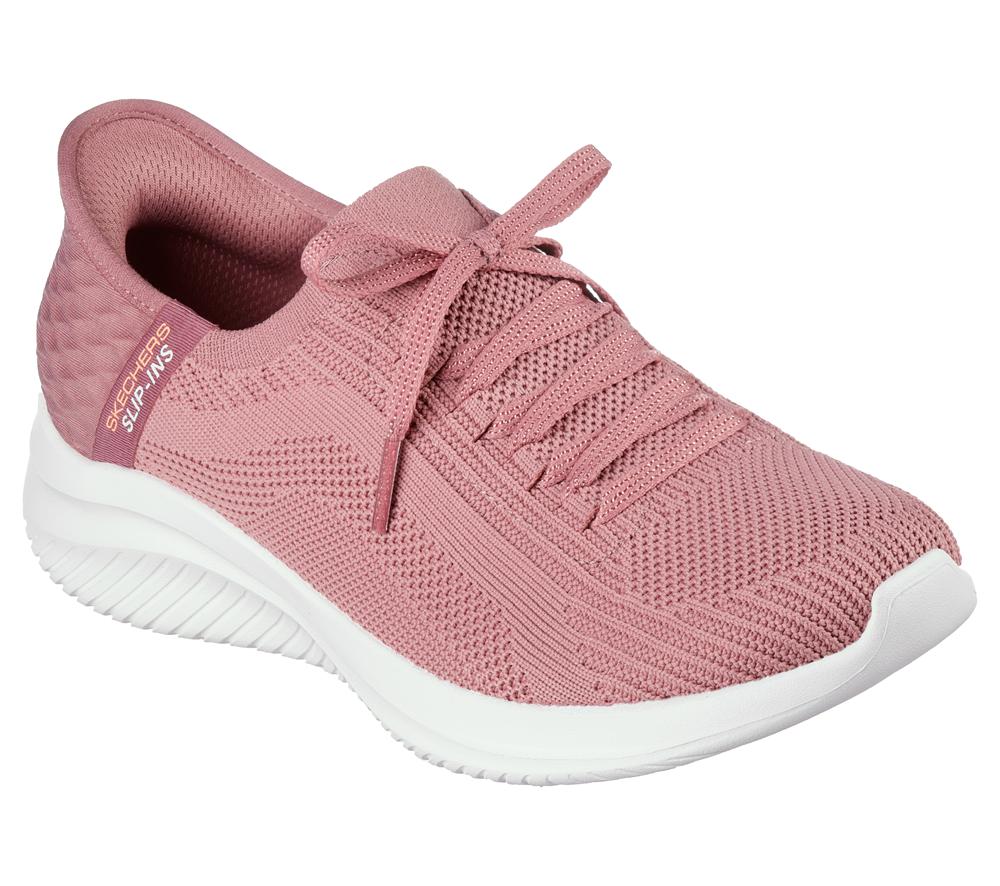 Women Skechers Slip-ins: Ultra Flex 3.0 - Brilliant Hands Free Slip Ins Mauve Purple  USA |  9427-HNUTS
