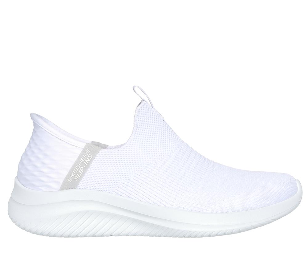 Women Skechers Slip-ins: Ultra Flex 3.0 - Cozy Streak Slip On Shoes White  USA |  3594-FPLVI