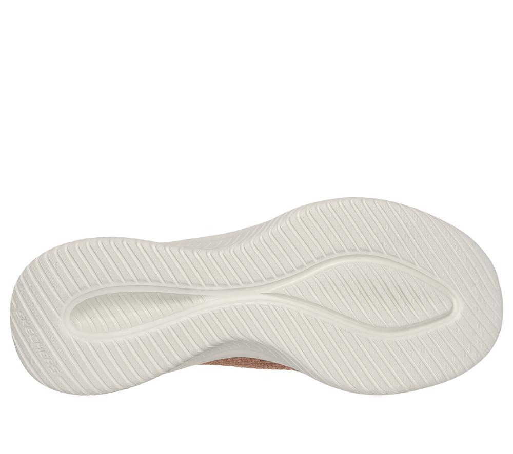 Women Skechers Slip-ins: Ultra Flex 3.0 - Cozy Streak Hands Free Slip Ins Tan Grey  USA |  2841-DZWQF